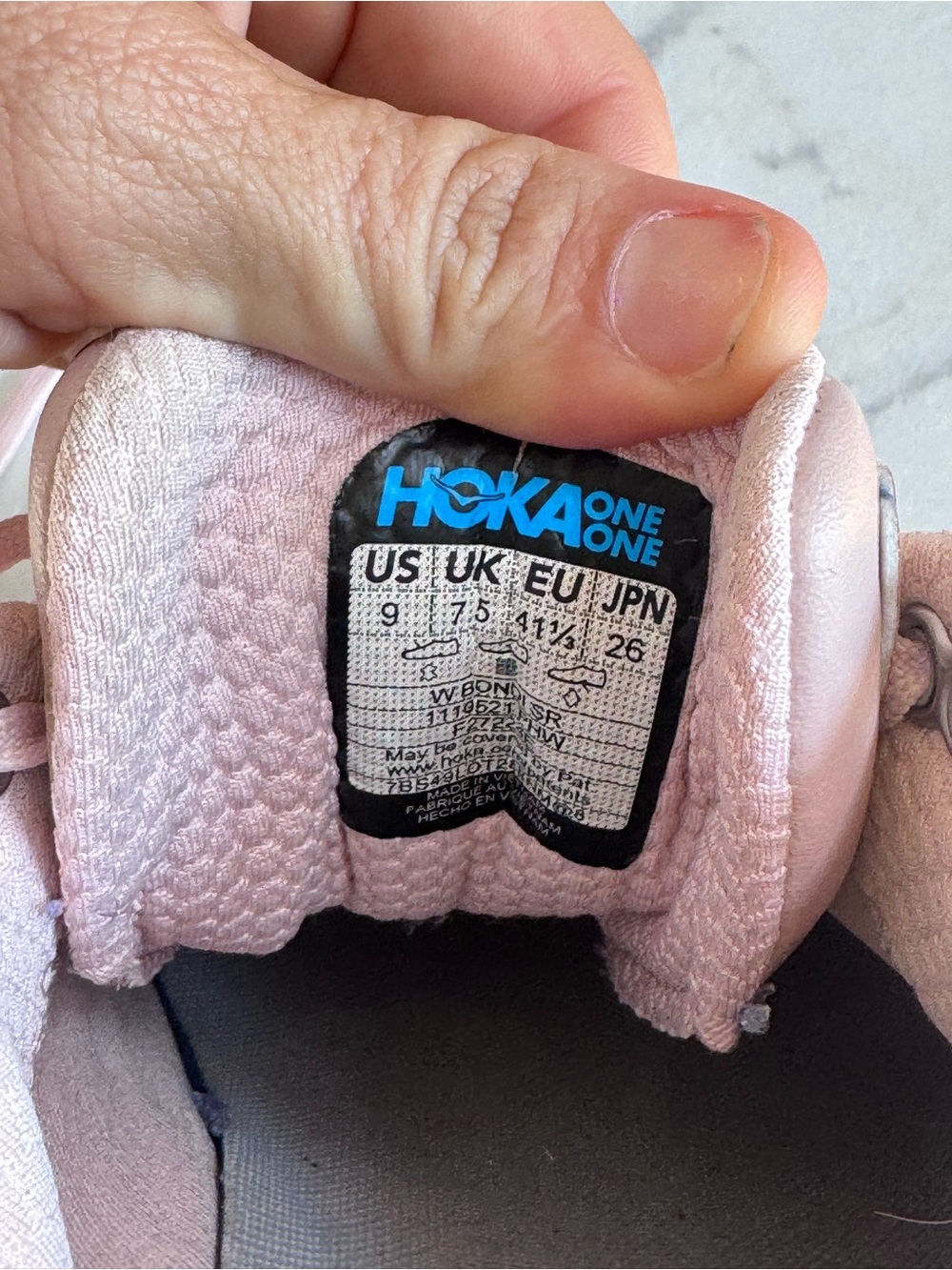 HOKA Bondi SR Women's Pink Cushion Professional Nurse sneakers Shoes EUC Size 9 - Picture 5 of 7